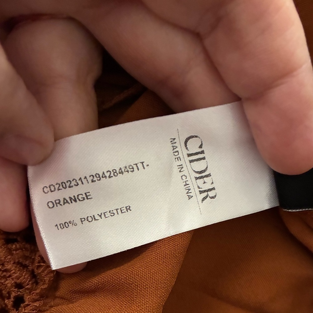 🆕Cider Rust Lace Trim Tiered Cami Maxi Dress M🆕 - Picture 15 of 16